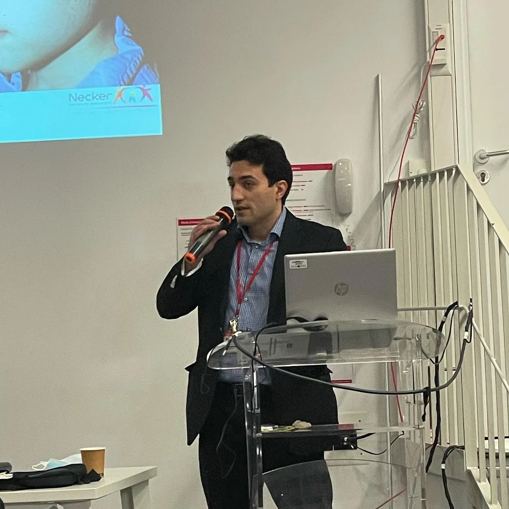 Dr Haber at a craniofacial surgery workshop at Necker Hospital in Paris